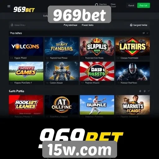 Opções de jogos oferecidas por 969bet